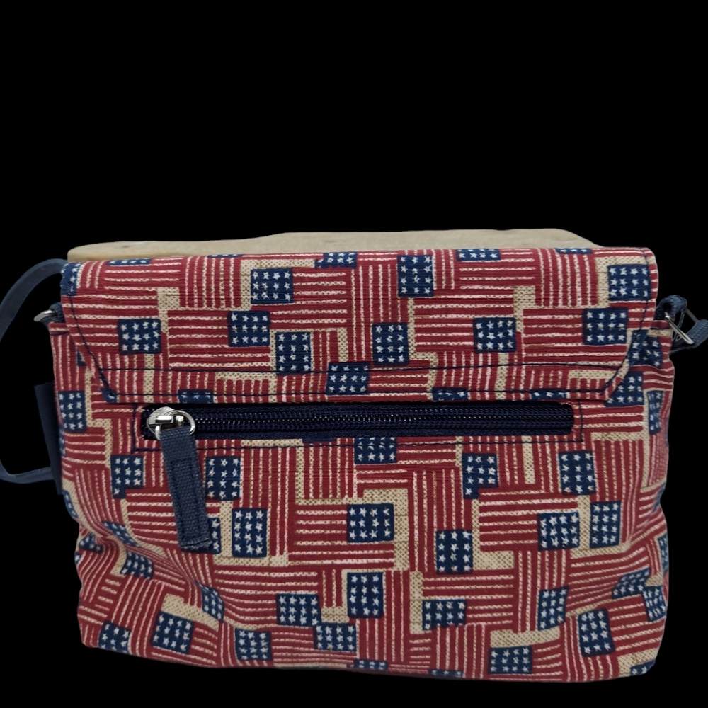 Longaberger Old Glory Patriotic Flag Small Purse - Picture 3 of 9